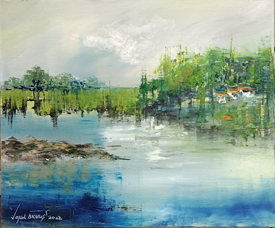 Veysel Akkuş imzalı tablo — Yağlı Boya, 50×60 cm, 6.000 TL müzayede satışı