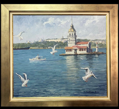 Ahmet Muhterem Oma imzalı tablo — Yağlı Boya, 60×70 cm, 17.500 TL müzayede satışı