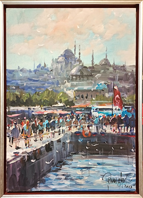 Orhan Gürel imzalı tablo — Yağlı Boya, 70×50 cm, 10.000 TL müzayede satışı