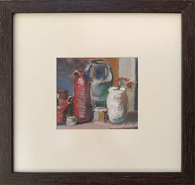 Macit Orkent imzalı tablo — Akrilik Boya, 16×18 cm, 1.300 TL müzayede satışı