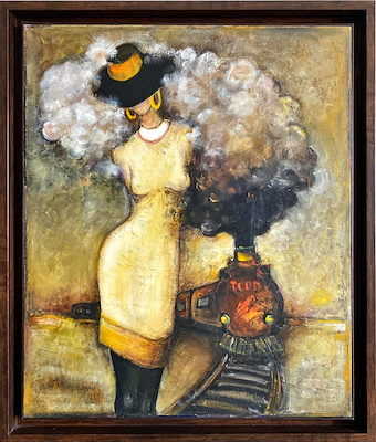 Vedat Hazneci imzalı tablo — Yağlı Boya, 62×52 cm, 22.000 TL müzayede satışı