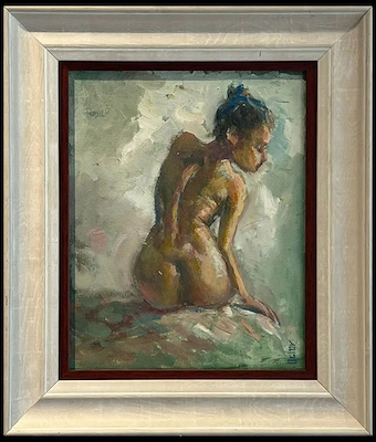 Aleksander Uglov imzalı tablo — Yağlı Boya, 30×25 cm, 3.000 TL müzayede satışı
