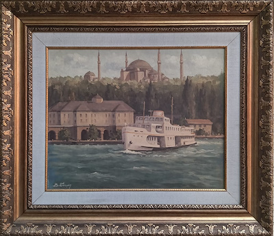 Bahri Töraydın imzalı tablo — Yağlı Boya, 40×50 cm, 6.000 TL müzayede satışı