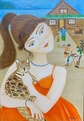 Nilay Demir imzalı tablo — Akrilik Boya, 50×35 cm, 2.250 TL müzayede satışı