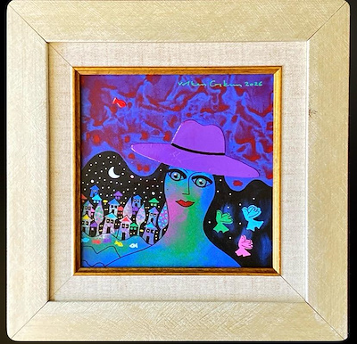 Volkan Coşkun imzalı tablo — Yağlı Boya, 15×15 cm, 3.000 TL müzayede satışı