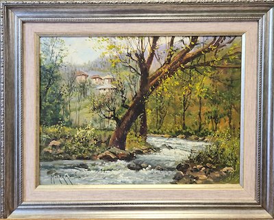Muhammet Afrazi imzalı tablo — Yağlı Boya, 40×30 cm, 3.750 TL müzayede satışı