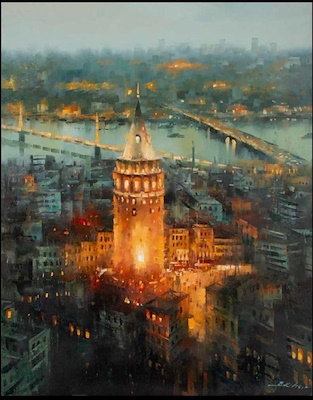 Bülent Kılıç imzalı tablo — Yağlı Boya, 90×70 cm, 25.000 TL müzayede satışı