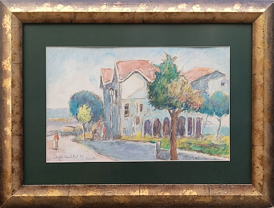 Nafız Çamlıbel imzalı tablo — Karışık Teknik, 27×42 cm, 8.000 TL müzayede satışı