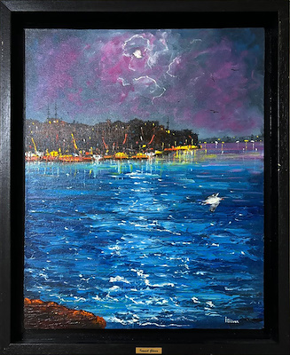 İsmail Güven imzalı tablo — Yağlı Boya, 50×40 cm, 7.000 TL müzayede satışı
