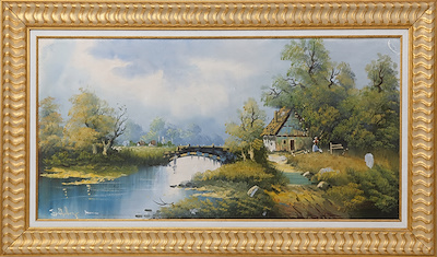 Mahmut Günaydın imzalı tablo — Yağlı Boya, 50×100 cm, 7.500 TL müzayede satışı