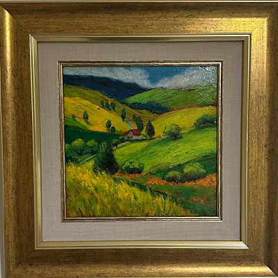 Emine Kaleli imzalı tablo — Yağlı Boya, 20×20 cm, 4.000 TL müzayede satışı