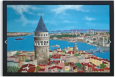 Ayfer Yıldız imzalı tablo — Yağlı Boya, 60×90 cm, 38.500 TL müzayede satışı