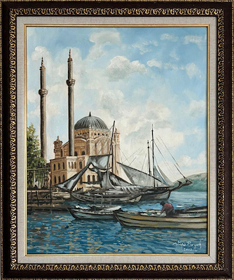 Rüya Büyük imzalı tablo — Yağlı Boya, 40×50 cm, 2.000 TL müzayede satışı