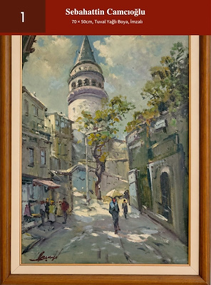 Özel Koleksiyondan imzalı tablo — Yağlı Boya, 70×50 cm, 110.000 TL müzayede satışı