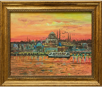 Gönül Yakut imzalı tablo — Yağlı Boya, 25×35 cm, 2.250 TL müzayede satışı