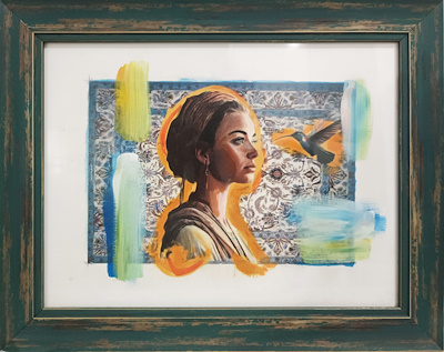 Doğukan Uzunhan imzalı tablo — Akrilik Boya, 28×35 cm, 1.100 TL müzayede satışı