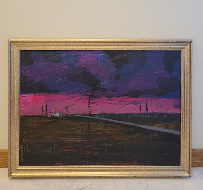 İbrahim Gündem imzalı tablo — Yağlı Boya, 50×70 cm, 10.000 TL müzayede satışı