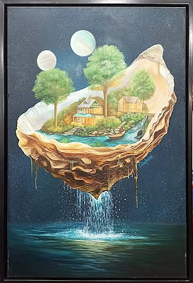 Reyhan Karagedik imzalı tablo — Yağlı Boya, 90×60 cm, 28.500 TL müzayede satışı
