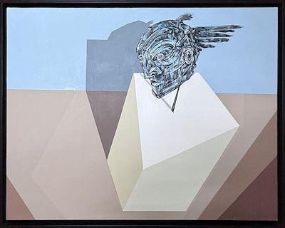 Erhan Lanpir imzalı tablo — Yağlı Boya, 116×96 cm, 45.000 TL müzayede satışı