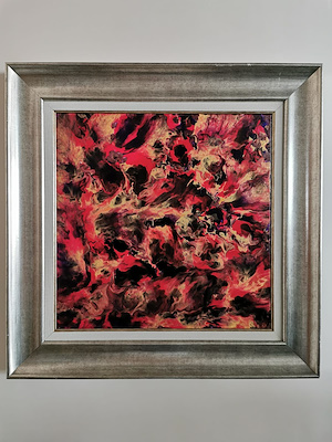 Kudret Çetinkaya imzalı tablo — Akrilik Boya, 50×50 cm, 2.000 TL müzayede satışı