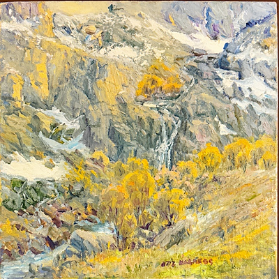 Aziz Karakoç imzalı tablo — Yağlı Boya, 25×25 cm, 9.000 TL müzayede satışı
