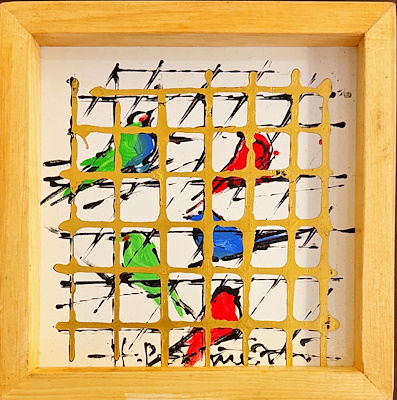 Hasan Pekmezci imzalı tablo — 20×20 cm, 9.000 TL müzayede satışı
