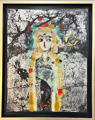 Sera Uzel imzalı tablo — Akrilik Boya, 53×45 cm, 17.000 TL müzayede satışı