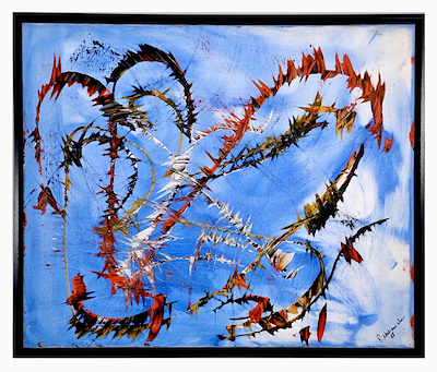 Fatma Neslihan Öner imzalı tablo — Akrilik Boya, 120×120 cm, 15.000 TL müzayede satışı