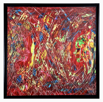 Murat Yıldırımçakar imzalı tablo — Akrilik Boya, 120×120 cm, 15.000 TL müzayede satışı