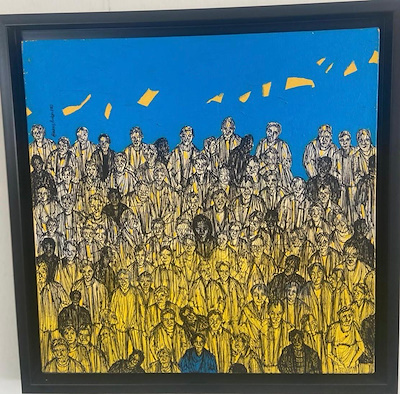 Hakan Arıkan imzalı tablo — Yağlı Boya, 60×60 cm, 25.000 TL müzayede satışı