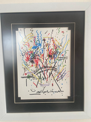 Melikşah Yıldırım imzalı tablo — Karışık Teknik, 20×30 cm, 1.800 TL müzayede satışı