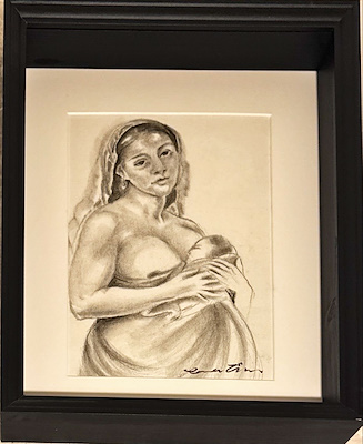 Esra Türk imzalı tablo — 29×20 cm, 2.000 TL müzayede satışı