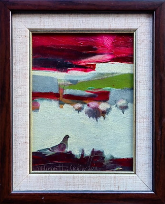 Hüseyin Yıldırım imzalı tablo — Yağlı Boya, 23×17 cm, 3.500 TL müzayede satışı