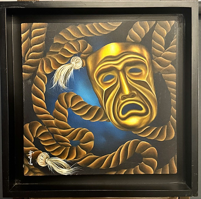 Gizem Özge İldiz imzalı tablo — Yağlı Boya, 40×40 cm, 5.000 TL müzayede satışı
