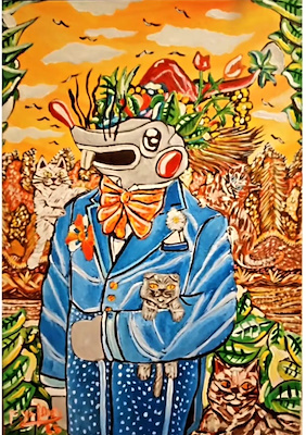 Fikri Yaldızlı imzalı tablo — Akrilik Boya, 50×35 cm, 4.000 TL müzayede satışı