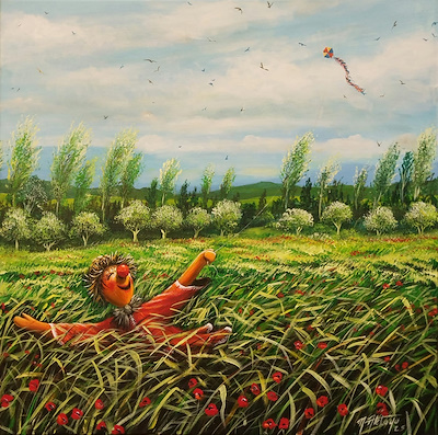 Mehmet Akkaya imzalı tablo — Akrilik Boya, 70×70 cm, 40.000 TL müzayede satışı