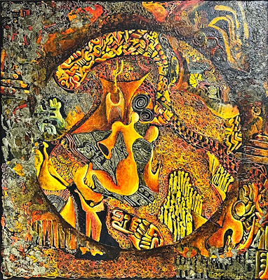 Füsun Demiray imzalı tablo — Akrilik Boya, 50×50 cm, 35.000 TL müzayede satışı