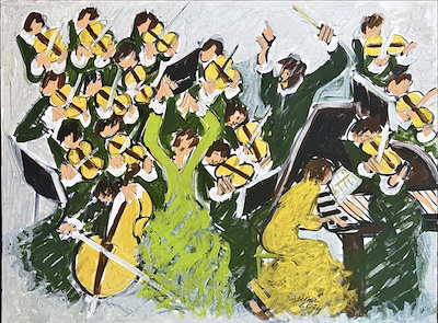 Suna Özkalan imzalı tablo — Yağlı Boya, 60×80 cm, 40.000 TL müzayede satışı