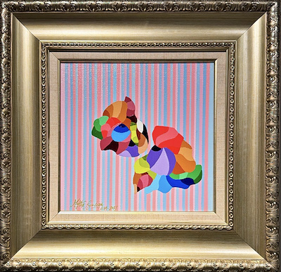 Mehtap Pazarlıoğlu imzalı tablo — Yağlı Boya, 25×25 cm, 16.000 TL müzayede satışı