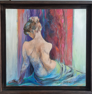 Gülay Yüksel imzalı tablo — Yağlı Boya, 40×40 cm, 30.000 TL müzayede satışı