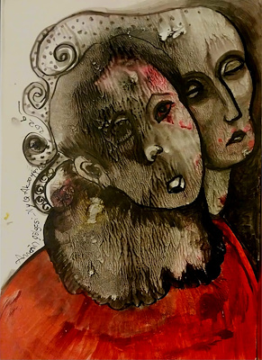 Ayla Aksoyoğlu imzalı tablo — Karışık Teknik, 35×25 cm, 8.500 TL müzayede satışı