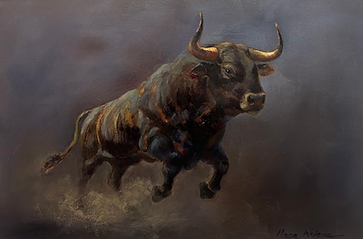 Neşe Akdeniz imzalı tablo — Yağlı Boya, 38×58 cm, 20.000 TL müzayede satışı