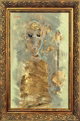Sera Uzel imzalı tablo — Akrilik Boya, 50×35 cm, 40.000 TL müzayede satışı