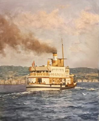 Türker Güneşoğlu imzalı tablo — Yağlı Boya, 60×40 cm, 10.000 TL müzayede satışı