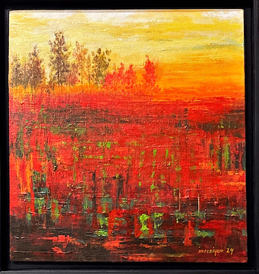 İmren İyem imzalı tablo — Akrilik Boya, 50×50 cm, 25.000 TL müzayede satışı