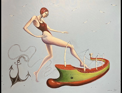 Nazar Moosavinia imzalı tablo — Yağlı Boya, 80×100 cm, 15.000 TL müzayede satışı
