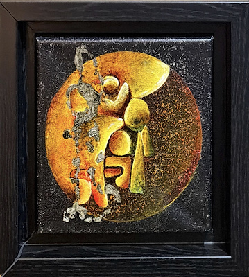 Füsun Demiray imzalı tablo — Akrilik Boya, 15×15 cm, 2.250 TL müzayede satışı