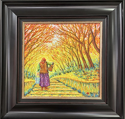 Hayal İrtegün imzalı tablo — Akrilik Boya, 30×30 cm, 16.000 TL müzayede satışı