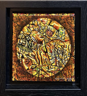 Füsun Demiray imzalı tablo — Akrilik Boya, 15×15 cm, 3.500 TL müzayede satışı