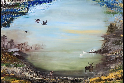 Seher Hak imzalı tablo — Yağlı Boya, 70×100 cm, 7.500 TL müzayede satışı